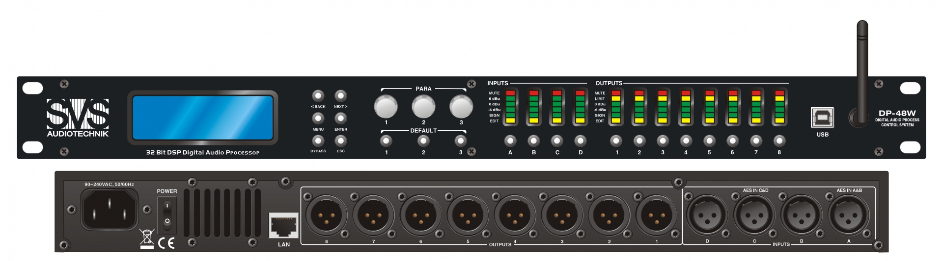 SVS Audiotechnik DP-48W Цифровой процессор: 4 входа 8 выходов в Кировской области