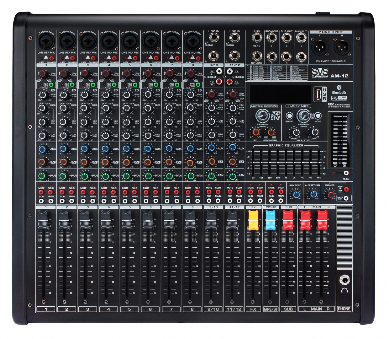 SVS Audiotechnik mixers AM-12 Микшерный пульт аналоговый, 12-канальный в Кировской области