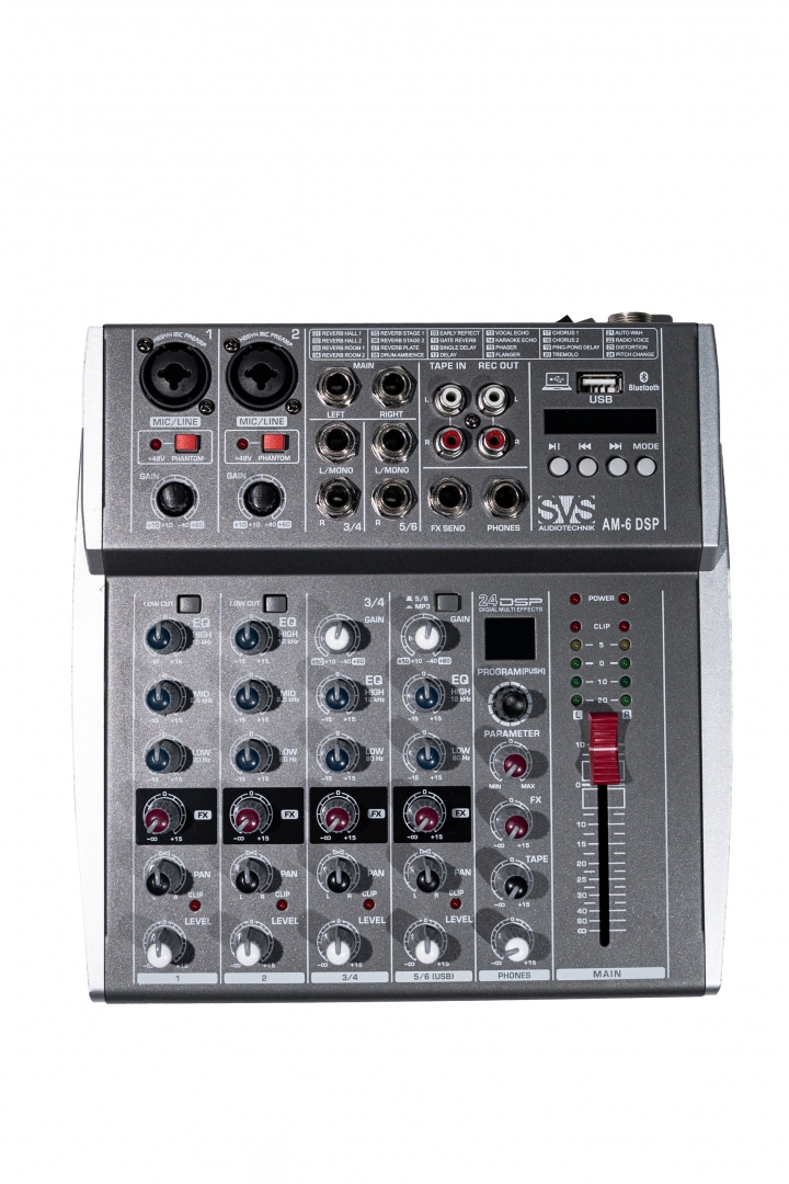 SVS Audiotechnik mixers AM-6 DSP Микшерный пульт аналоговый, 6-канальный SVS Audiotechnik mixers в Кировской области
