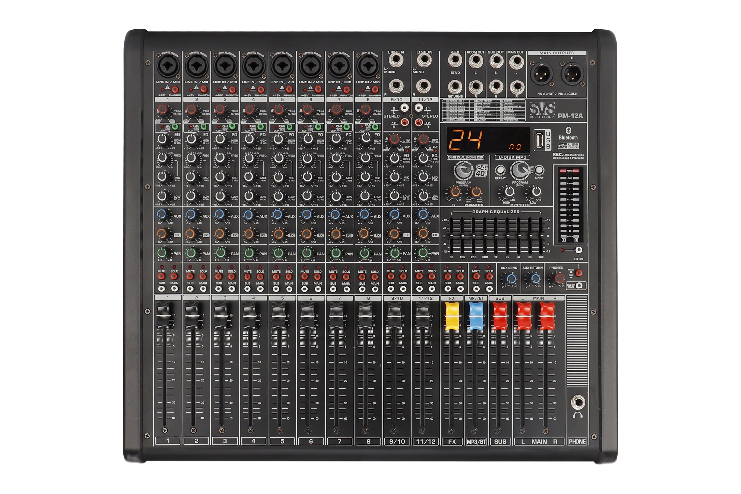 SVS Audiotechnik mixers PM-12A Активный аналоговый микшерный пульт, 12-канальный в Кировской области